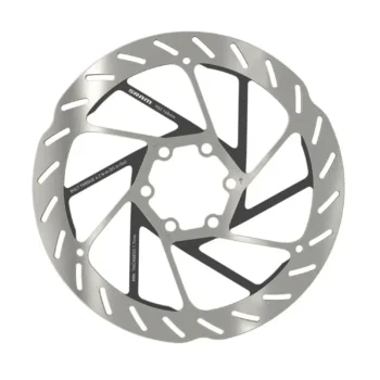 SRAM HS2 6-bolt Rounded Brake Rotor w/ Steel Bolts in Silver